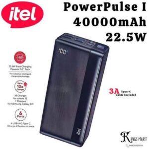 itel 40000mAh 22.5W Fast Charging Type-C Output Powerbank